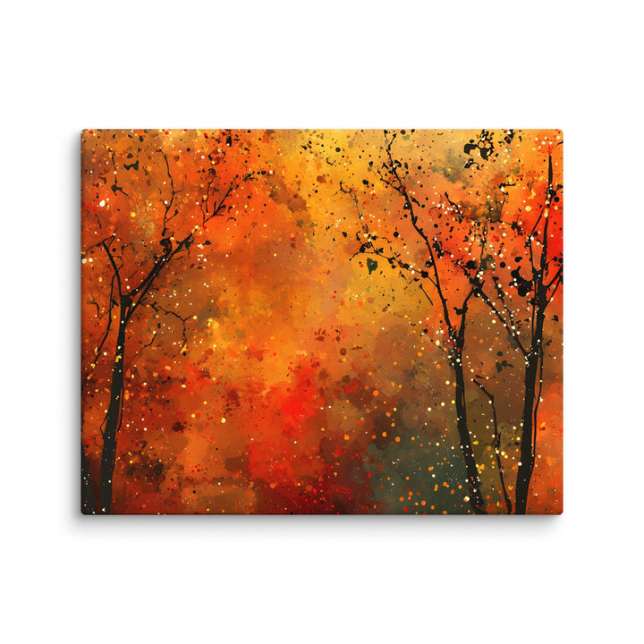 Ember Collision Abstract Wall Art Canvas Print - Polendo Design