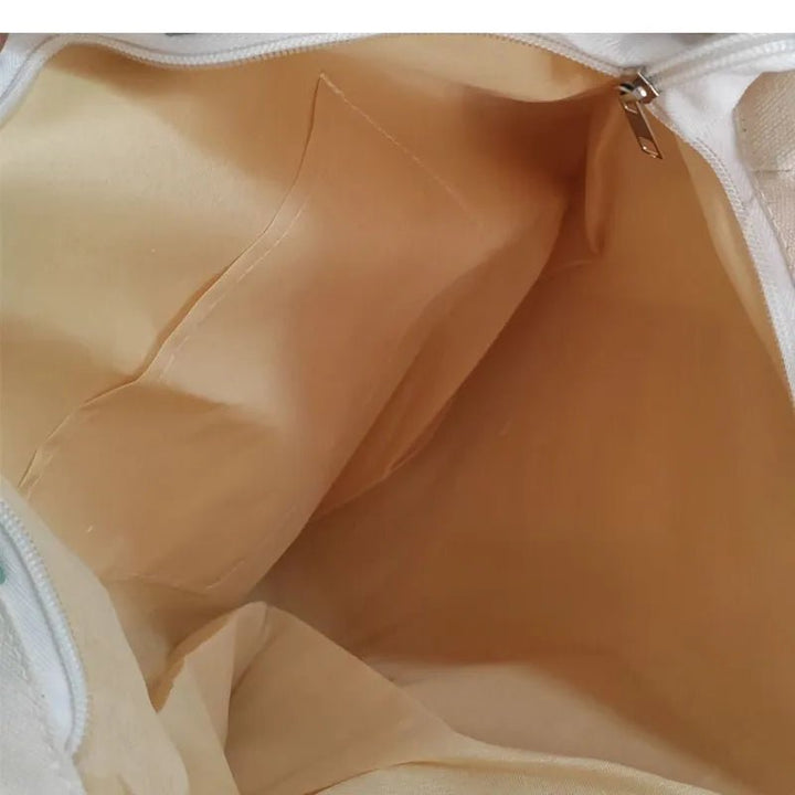 Everyday Black Canvas Tote Bag with Pockets - Polendo Design