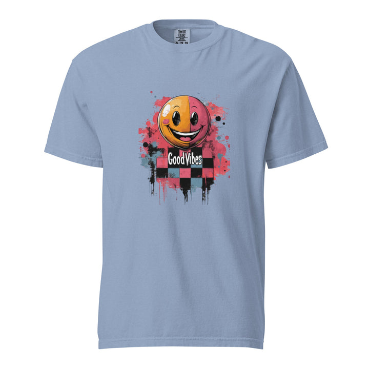 "Good Vibes" garment-dyed heavyweight t-shirt - Polendo Design Tops & Tees - T-Shirts