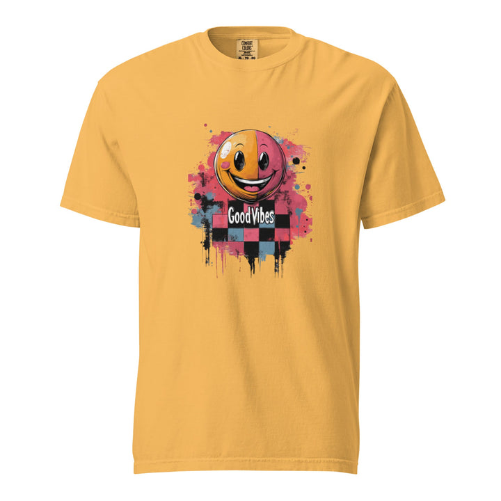"Good Vibes" garment-dyed heavyweight t-shirt - Polendo Design Tops & Tees - T-Shirts