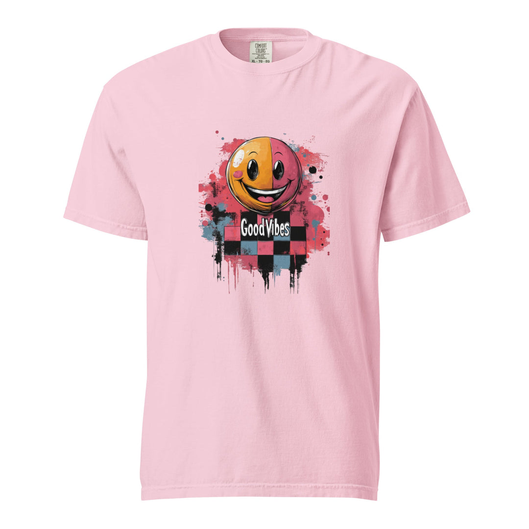 "Good Vibes" garment-dyed heavyweight t-shirt - Polendo Design Tops & Tees - T-Shirts
