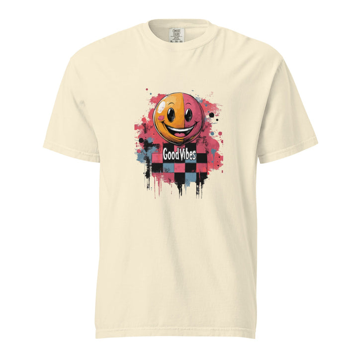 "Good Vibes" garment-dyed heavyweight t-shirt - Polendo Design Tops & Tees - T-Shirts