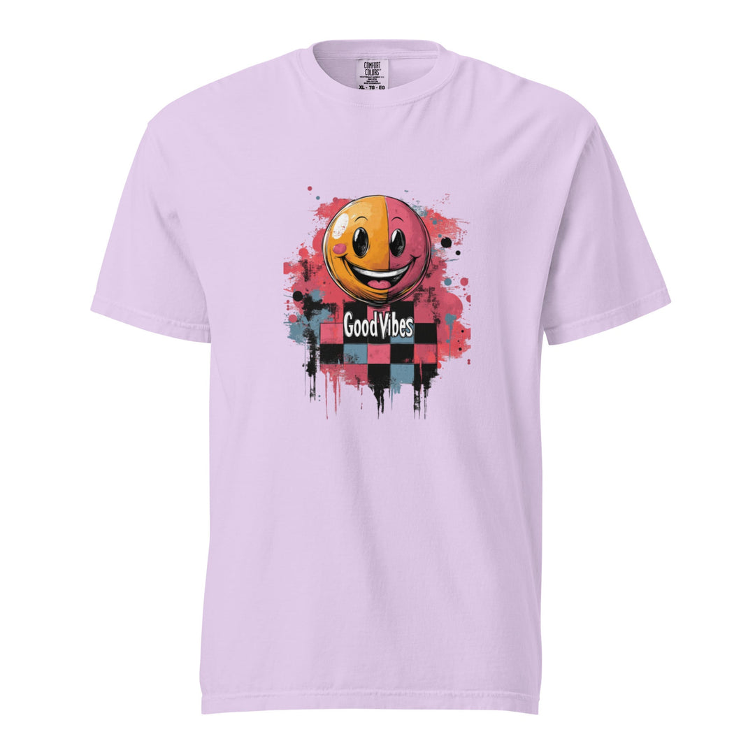 "Good Vibes" garment-dyed heavyweight t-shirt - Polendo Design Tops & Tees - T-Shirts