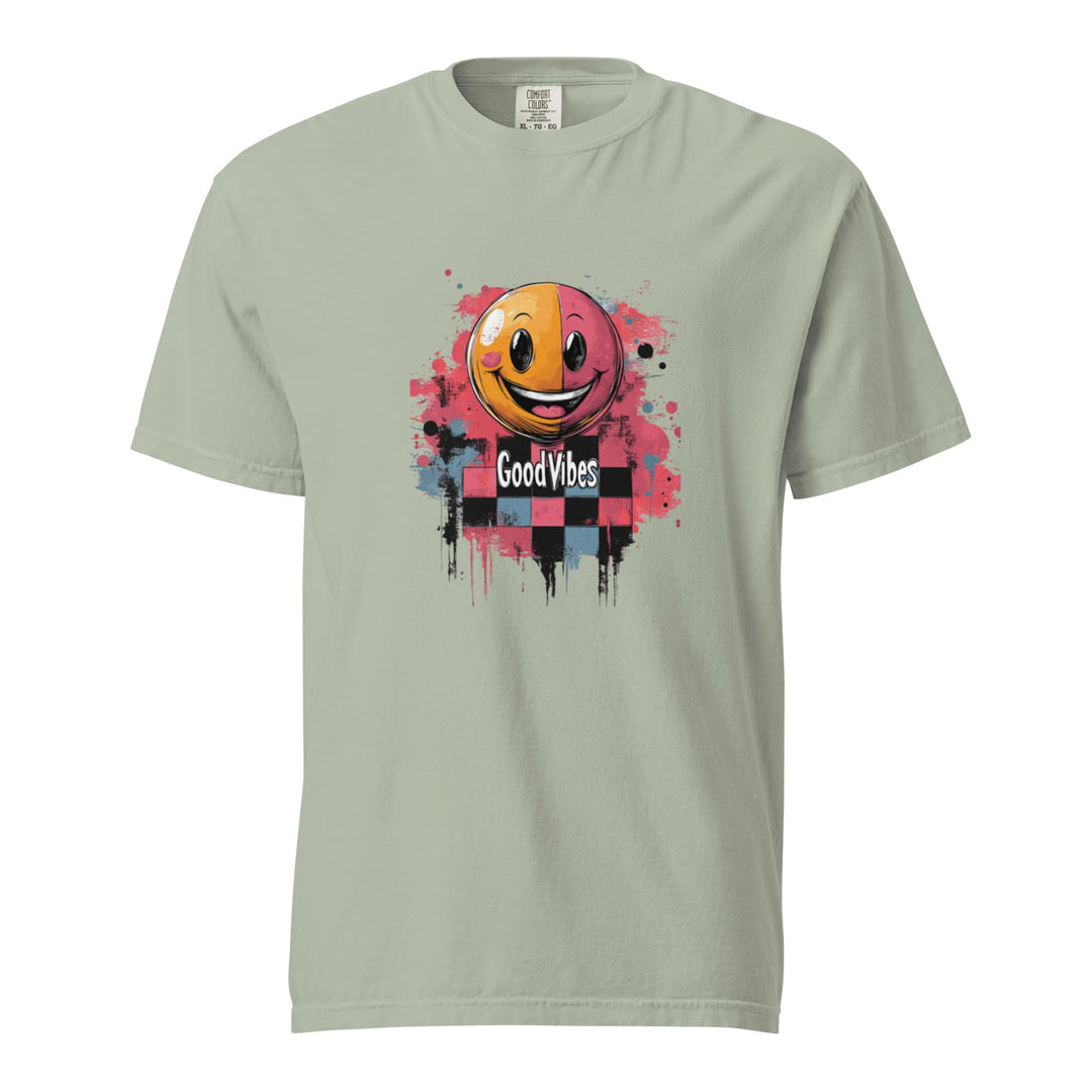 "Good Vibes" garment-dyed heavyweight t-shirt - Polendo Design Tops & Tees - T-Shirts