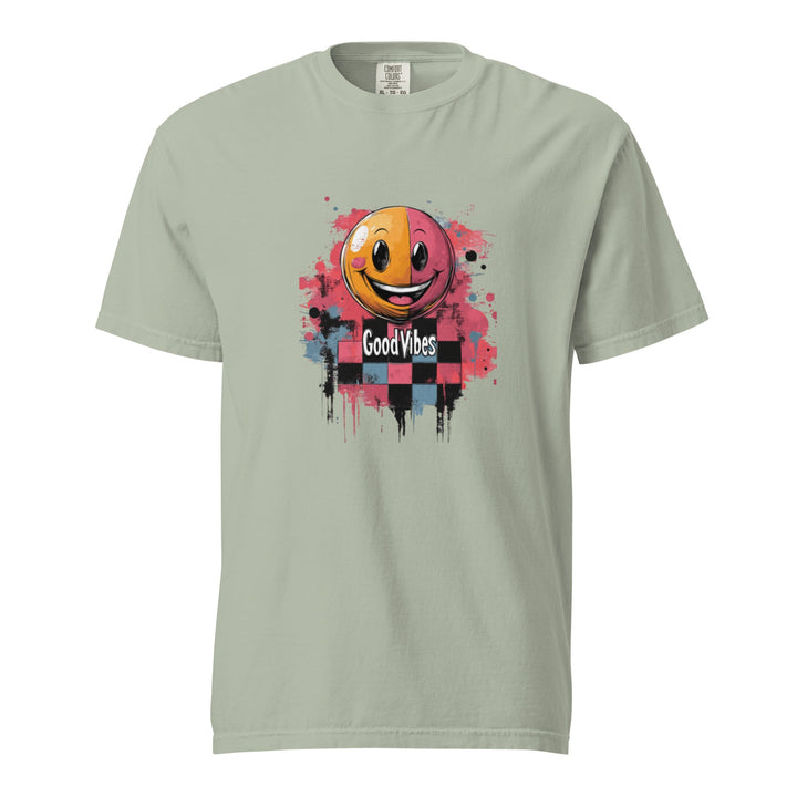 "Good Vibes" garment-dyed heavyweight t-shirt - Polendo Design Tops & Tees - T-Shirts