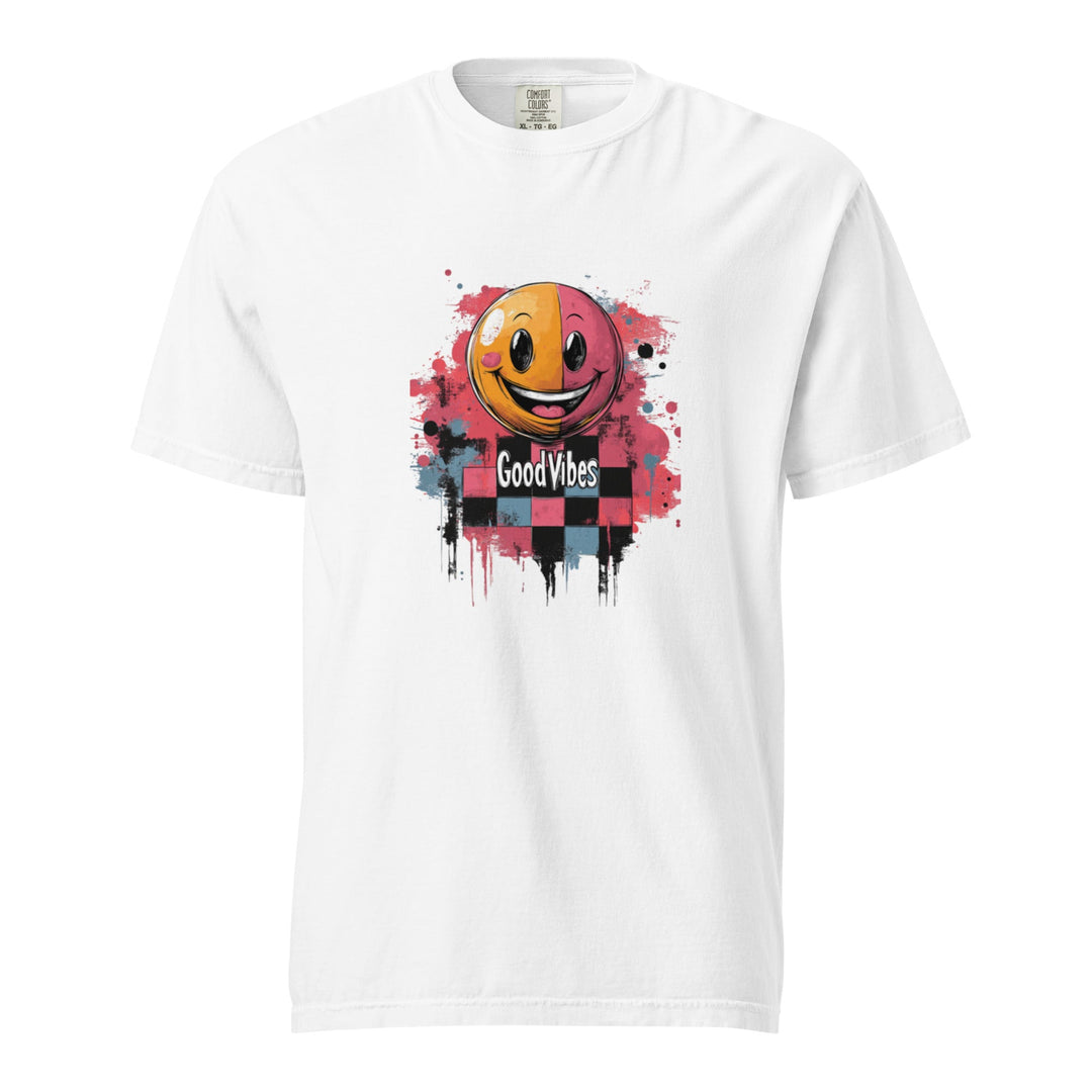 "Good Vibes" garment-dyed heavyweight t-shirt - Polendo Design Tops & Tees - T-Shirts