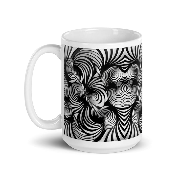 Gravity in motion White glossy mug - Polendo Design