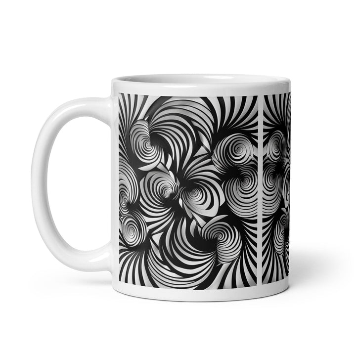 Gravity in motion White glossy mug - Polendo Design