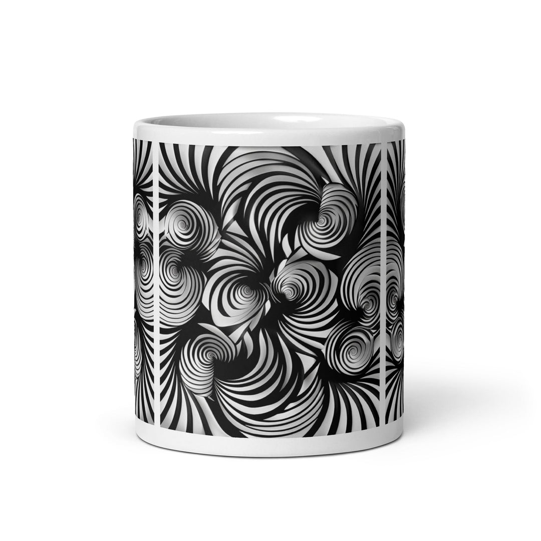 Gravity in motion White glossy mug - Polendo Design