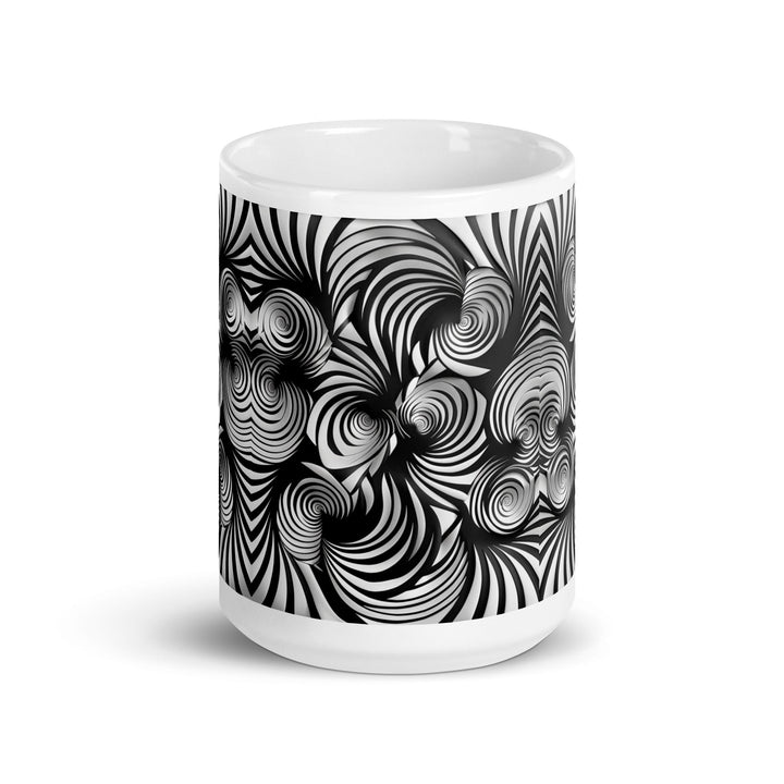 Gravity in motion White glossy mug - Polendo Design