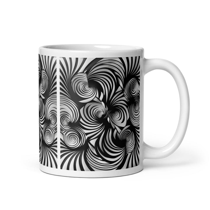 Gravity in motion White glossy mug - Polendo Design