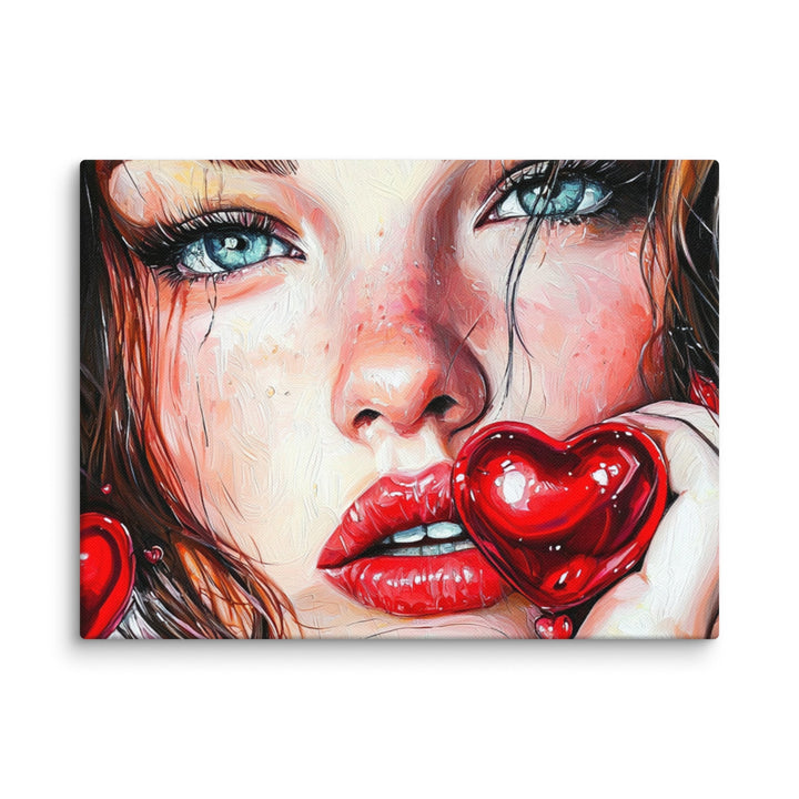 "Heart-on-Her-Lips" Canvas - Polendo Design