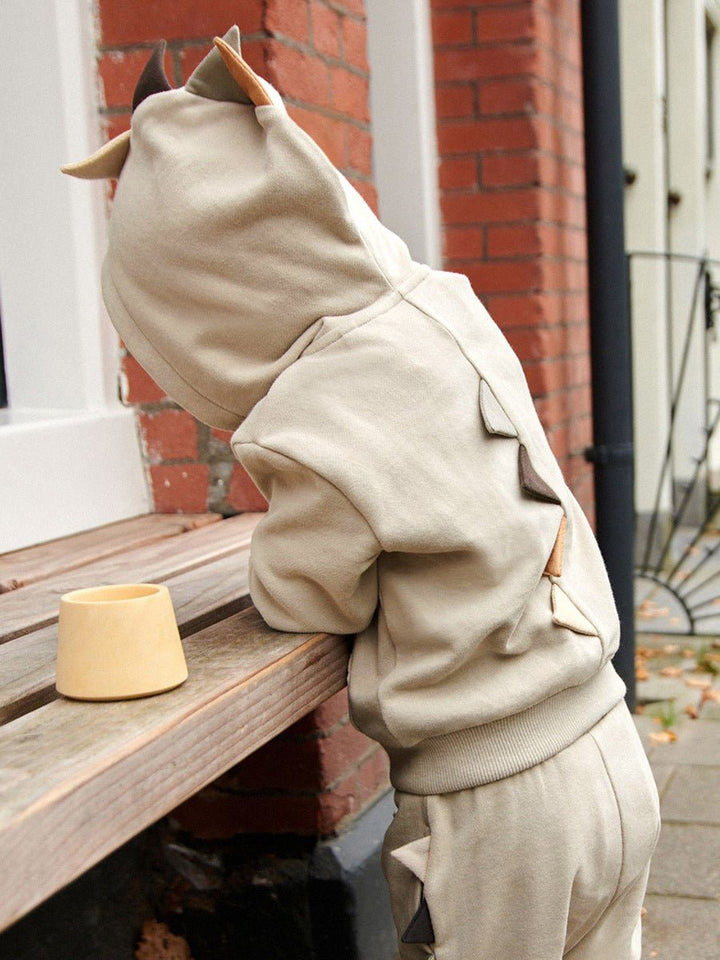 High Quality Spring And Autumn Boys Dinosaur Design Long Sleeves Top Zip - Up Hoodie And Pants Clothing Set - Polendo Design