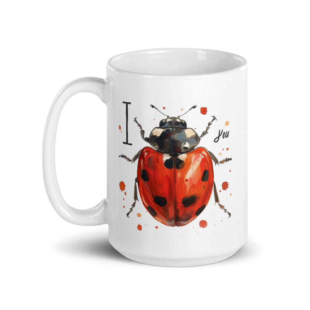 I Bug You White Glossy Mug – Cute Funny Coffee Cup Gift - Polendo Design Mugs-Drinkware