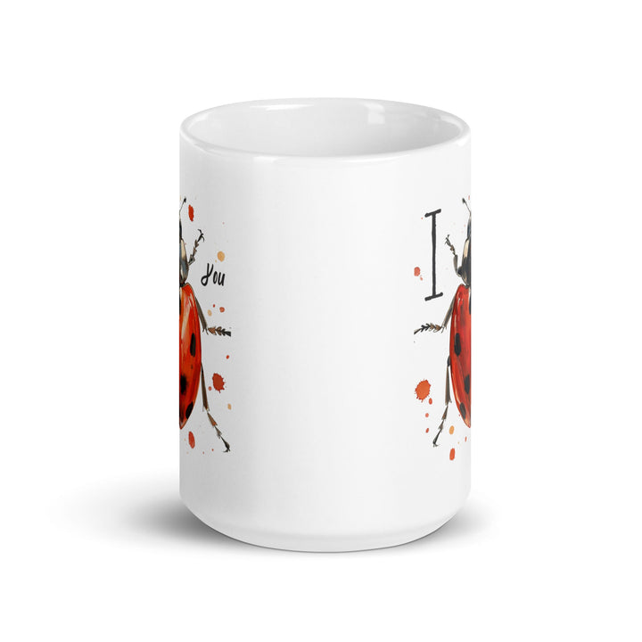 I Bug You White Glossy Mug – Cute Funny Coffee Cup Gift - Polendo Design Mugs-Drinkware