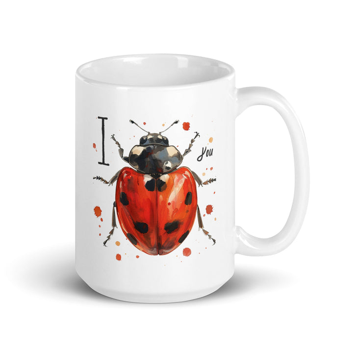 I Bug You White Glossy Mug – Cute Funny Coffee Cup Gift - Polendo Design Mugs-Drinkware