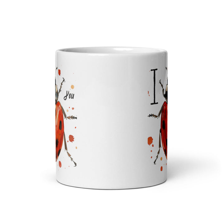 I Bug You White Glossy Mug – Cute Funny Coffee Cup Gift - Polendo Design Mugs-Drinkware