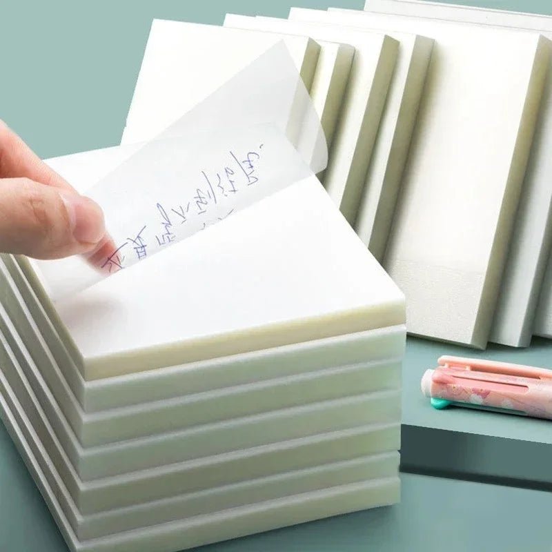 Innovative Transparent Waterproof Sticky Notes, 50 Sheets - Polendo Design