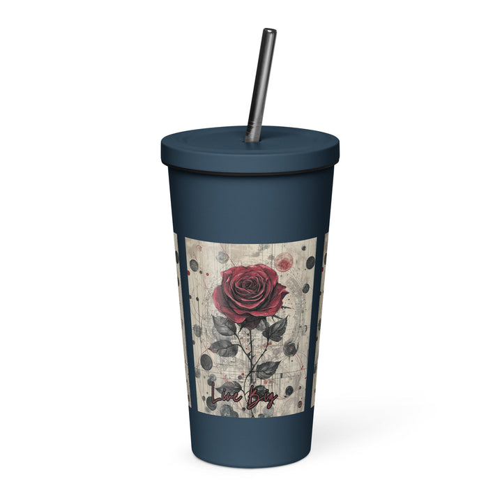 Insulated tumbler with a straw - Polendo Design