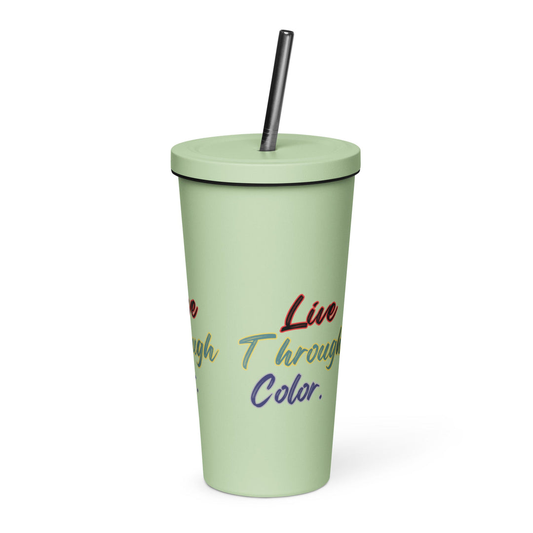 Insulated tumbler with a straw - Polendo Design