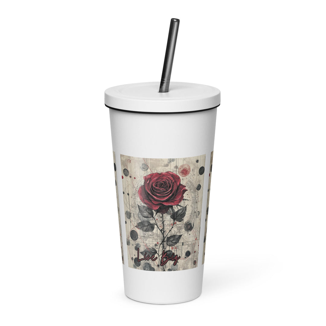 Insulated tumbler with a straw - Polendo Design