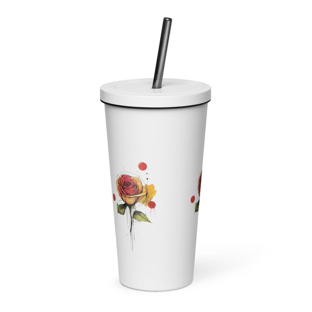 Insulated tumbler with a straw - Polendo Design