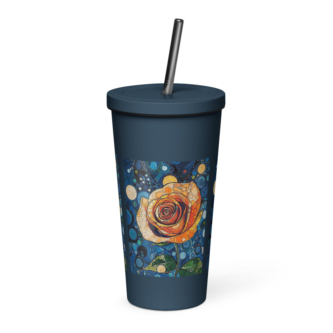 Insulated tumbler with a straw - Polendo Design