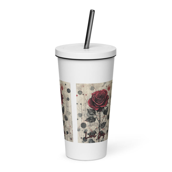 Insulated tumbler with a straw - Polendo Design