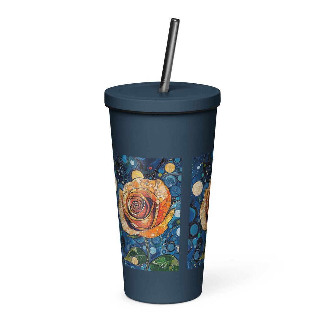 Insulated tumbler with a straw - Polendo Design