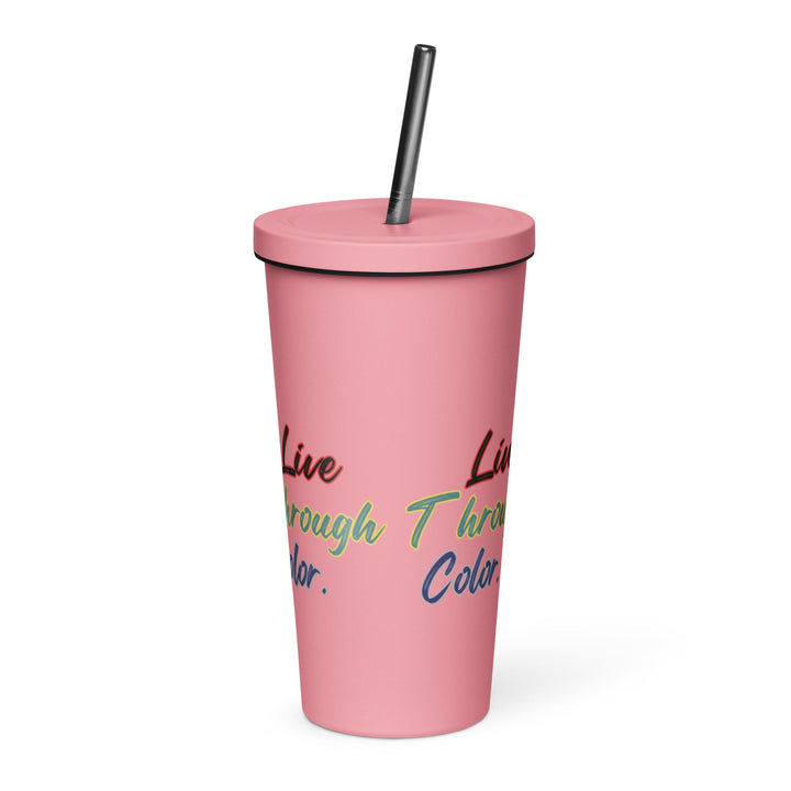 Insulated tumbler with a straw - Polendo Design