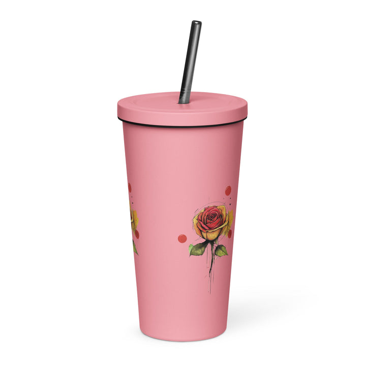 Insulated tumbler with a straw - Polendo Design