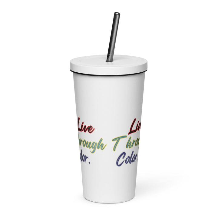 Insulated tumbler with a straw - Polendo Design