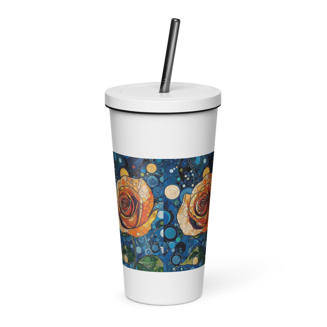 Insulated tumbler with a straw - Polendo Design