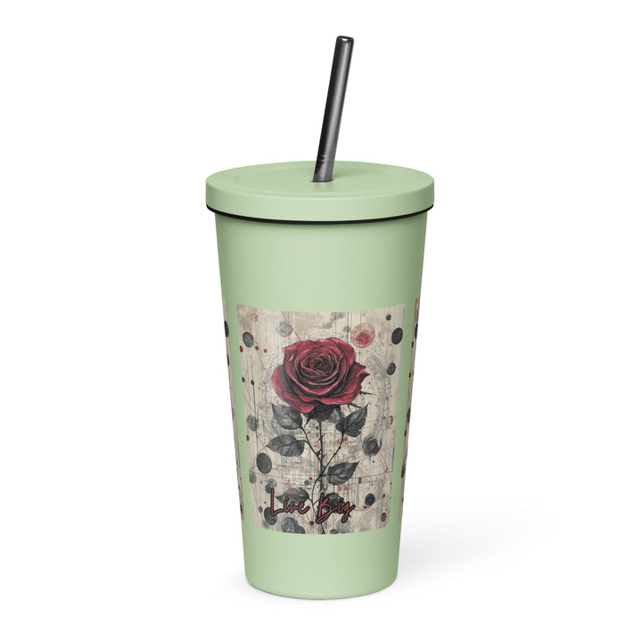 Insulated tumbler with a straw - Polendo Design