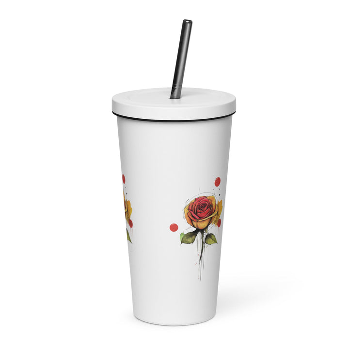 Insulated tumbler with a straw - Polendo Design