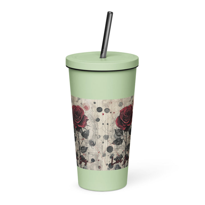 Insulated tumbler with a straw - Polendo Design