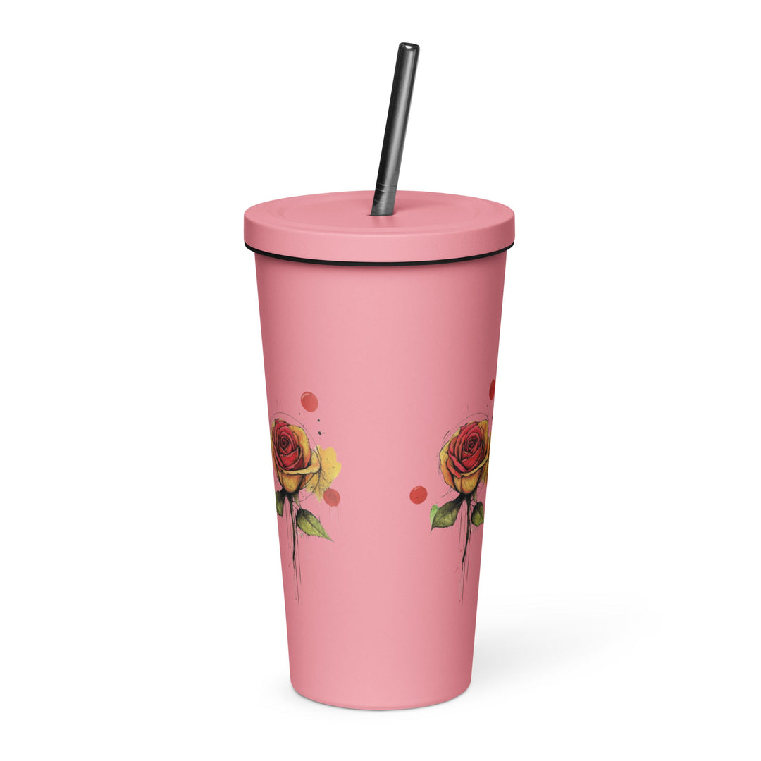 Insulated tumbler with a straw - Polendo Design