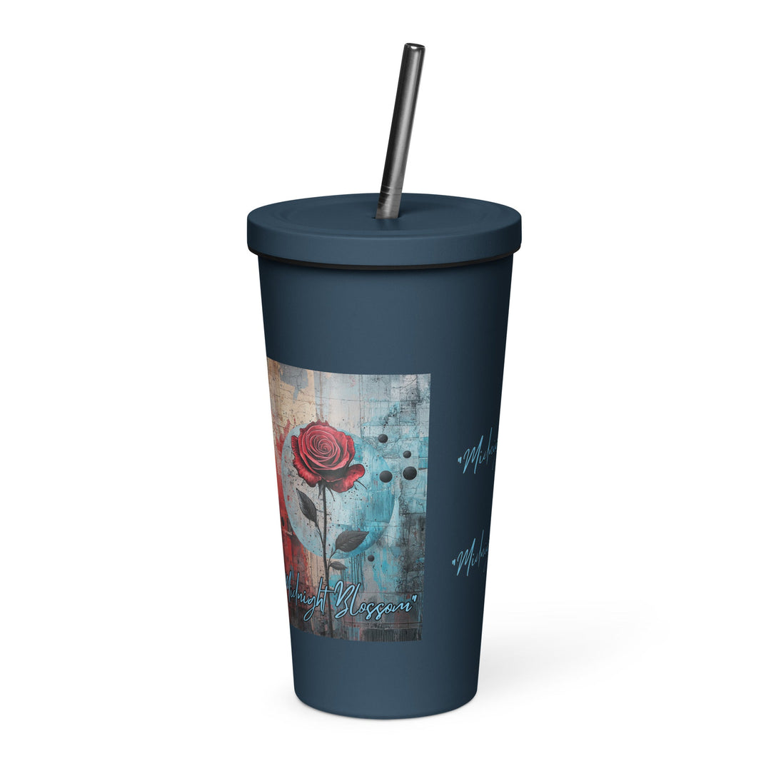 Insulated tumbler with a straw - Polendo Design