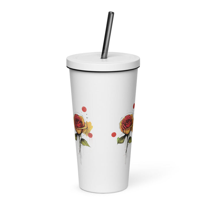 Insulated tumbler with a straw - Polendo Design