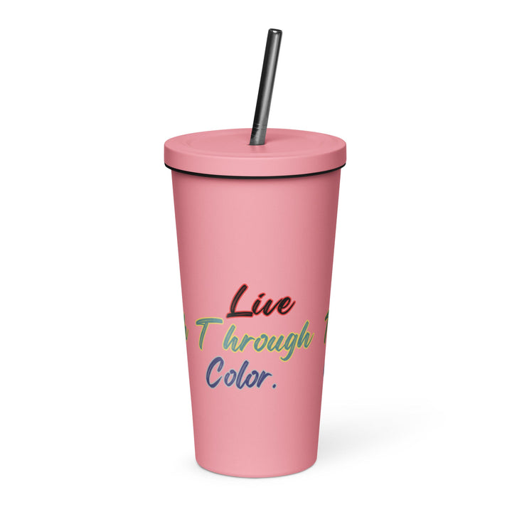 Insulated tumbler with a straw - Polendo Design