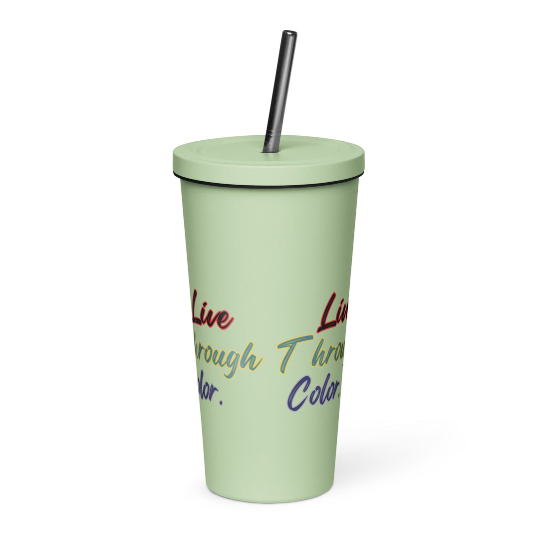 Insulated tumbler with a straw - Polendo Design