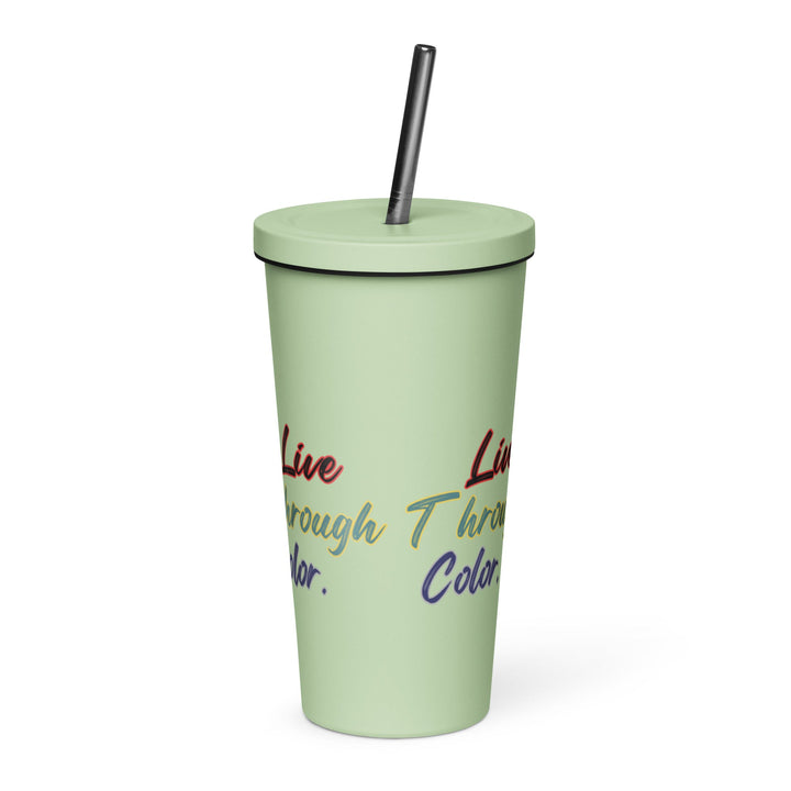 Insulated tumbler with a straw - Polendo Design