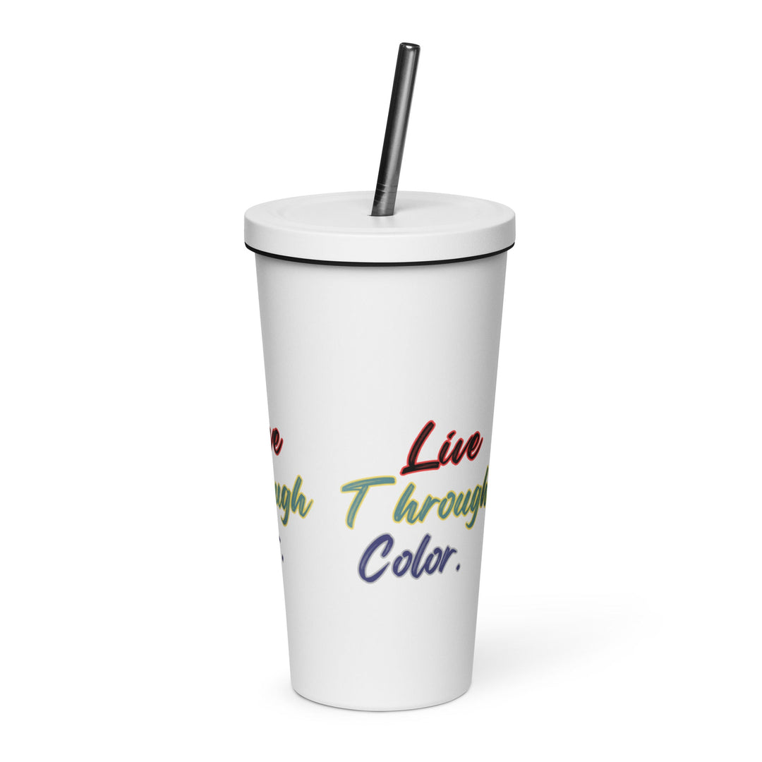 Insulated tumbler with a straw - Polendo Design