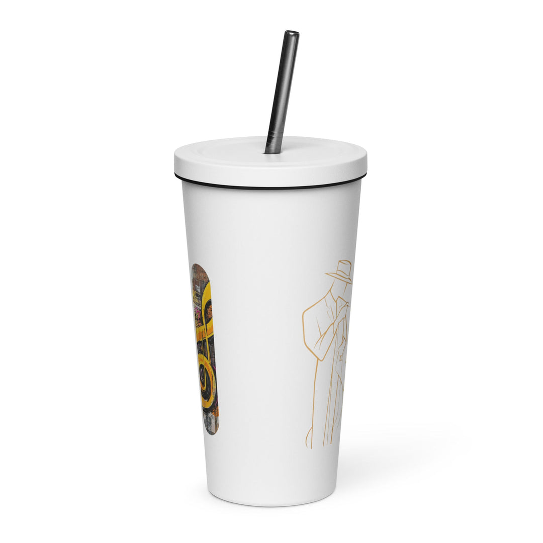 Insulated tumbler with a straw - Polendo Design