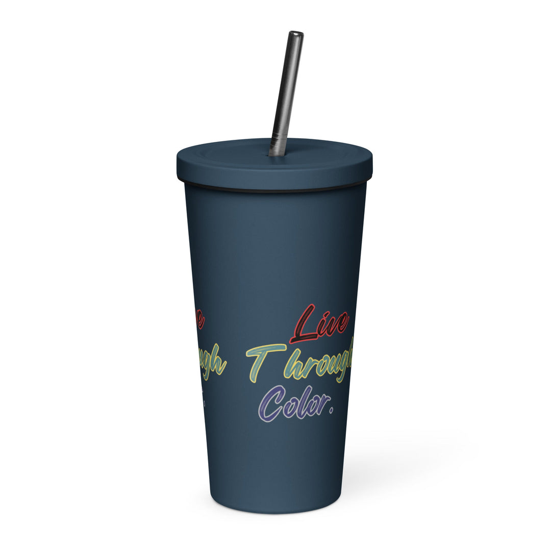 Insulated tumbler with a straw - Polendo Design