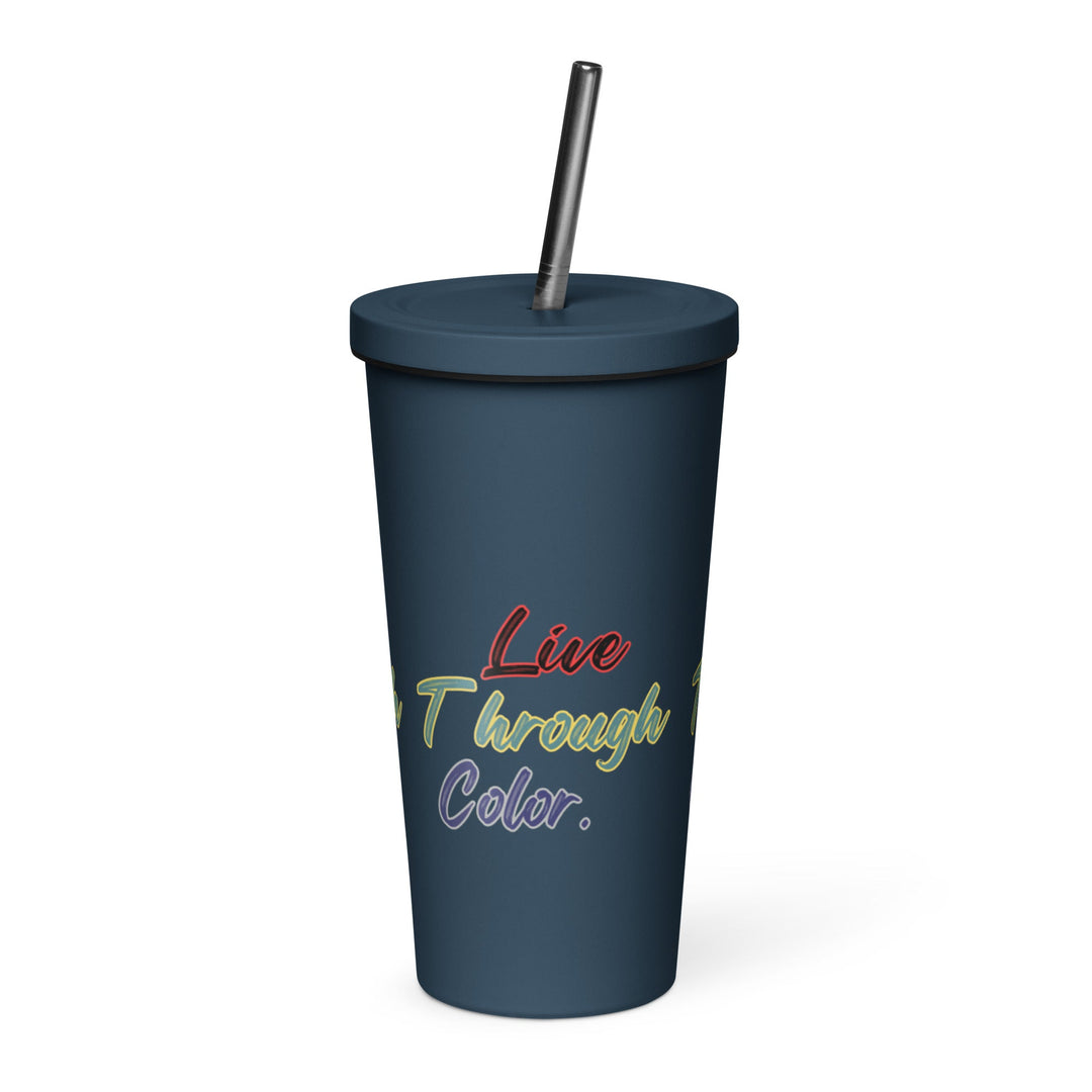 Insulated tumbler with a straw - Polendo Design