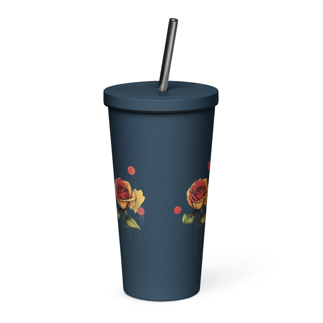 Insulated tumbler with a straw - Polendo Design