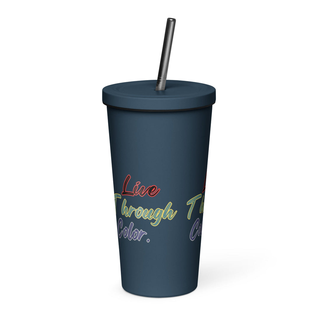 Insulated tumbler with a straw - Polendo Design