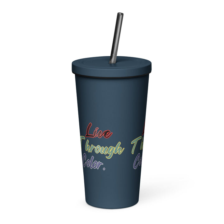 Insulated tumbler with a straw - Polendo Design