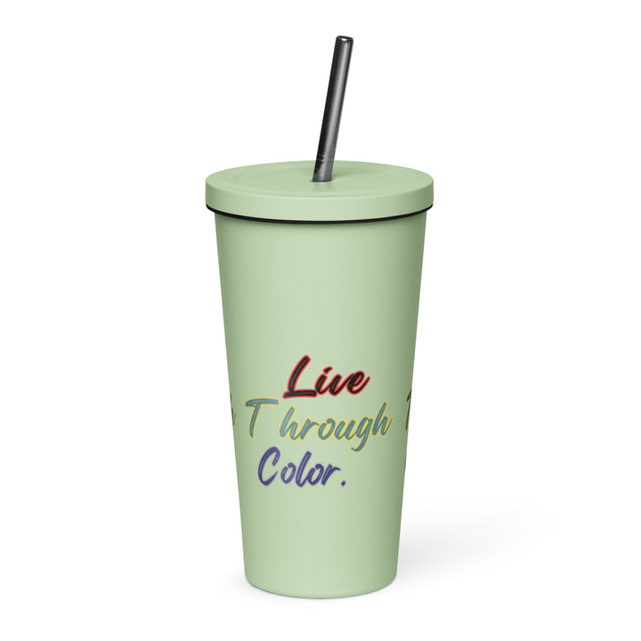 Insulated tumbler with a straw - Polendo Design